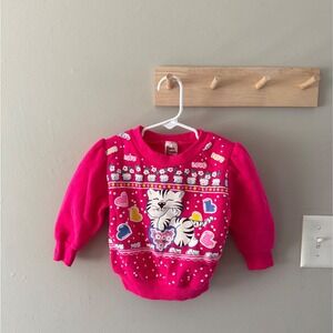 2T. Vintage cat sweater